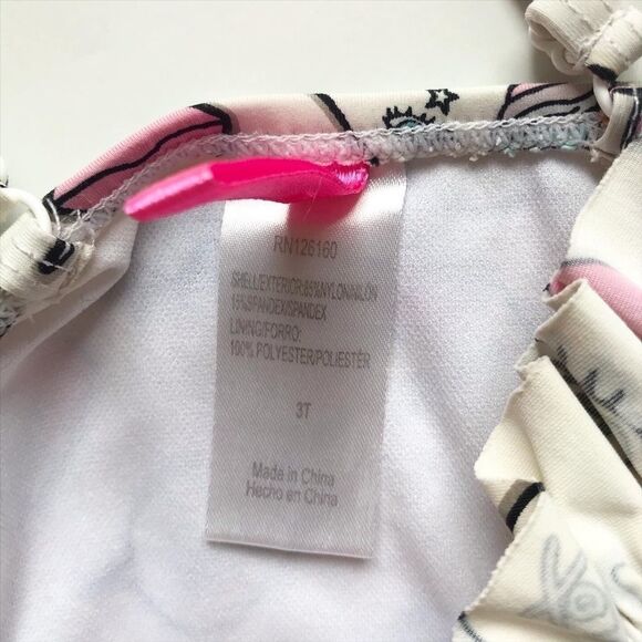 Betsy Johnson unicorn print swimsuit GUC 3T - Picture 4 of 5